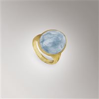 Anillo Marco Bicego Mujer Lunaria in Oro Acquamarina AB565-15 - AB565-15